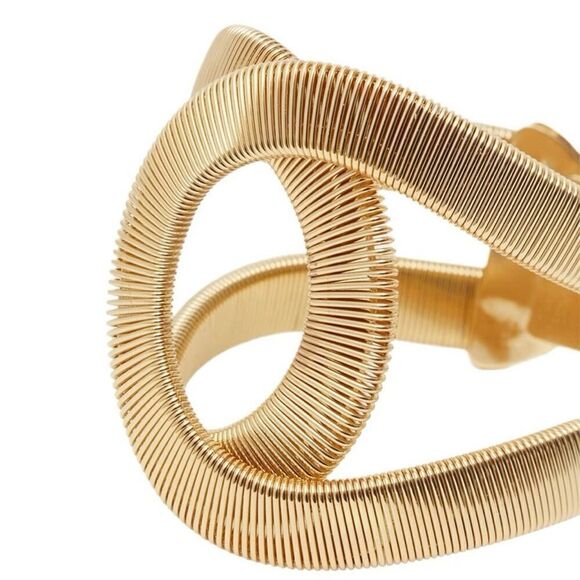 Fashion Design Gold Plated Cuff Bracelet - Picture 6 of 11
